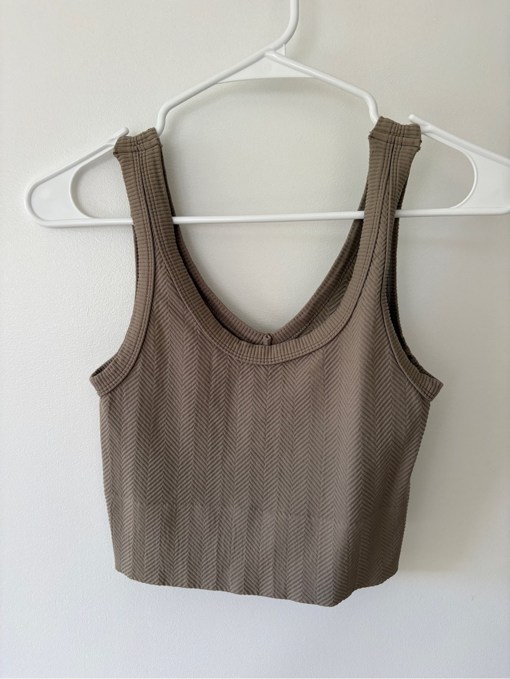 Mahina Hawaii Brown Crop Tank Top OS